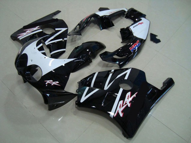 1990-1998 Blanc Noir HRC CBR250RR Carena 1990-1998 Blanc Noir HRC CBR250RR Carena