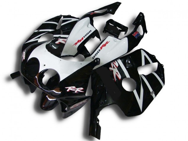 1990-1998 Nero Bianco Rr CBR250RR Carena 1990-1998 Nero Bianco Rr CBR250RR Carena