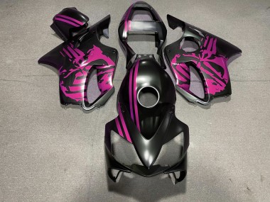 Economici 2001-2003 Teschio Nero Opaco & Rosa CBR600 F4i Carena