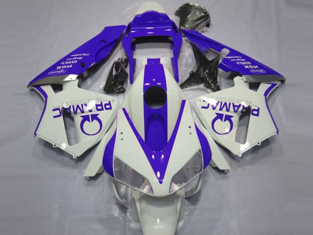 2003-2004 Bianco Lucido & Blu Pramac CBR600RR Carena 2003-2004 Bianco Lucido & Blu Pramac CBR600RR Carena