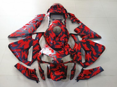 Economici 2003-2004 Nero Opaco & Rosso Camo CBR600RR Carena