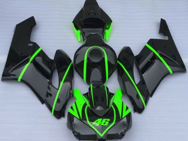 Economici 2004-2005 Noir Brillant Et Vert Haute Visibilité CBR1000RR Carena