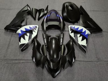 Economici 2004-2005 Squalo Nero Opaco & Blu Scuro ZX10R Carena