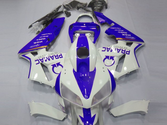 2005-2006 Blu & Bianco Personalizzato CBR600RR Carena 2005-2006 Blu & Bianco Personalizzato CBR600RR Carena
