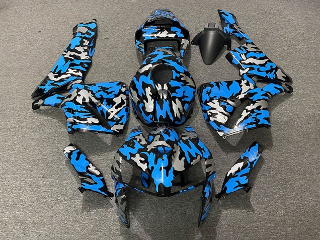 2005-2006 Camo & Blu CBR600RR Carena 2005-2006 Camo & Blu CBR600RR Carena