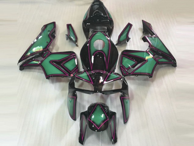 2005-2006 Contorno Verde Smeraldo & Rosa CBR600RR Carena 2005-2006 Contorno Verde Smeraldo & Rosa CBR600RR Carena