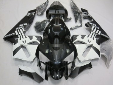 Economici 2005-2006 Logo Punisher In Bianco & Nero Opaco CBR600RR Carena