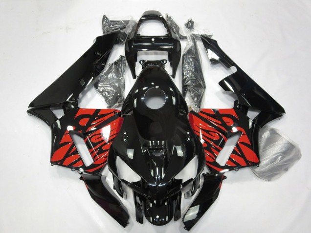 2005-2006 Nero & Rosso Tribale CBR600RR Carena 2005-2006 Nero & Rosso Tribale CBR600RR Carena