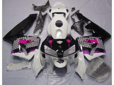 Economici 2005-2006 Schizzi Rosa Su Nero Lucido CBR600RR Carena