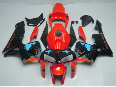Economici 2005-2006 Splatter Azzurro Su Rosso CBR600RR Carena