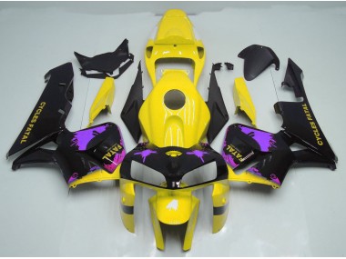 Economici 2005-2006 Spruzzi Di Giallo Lucido & Viola CBR600RR Carena