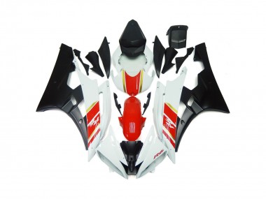 Economici 2006-2007 Nero Opaco Personalizzato & Rosso Con Bianco R6 Carena