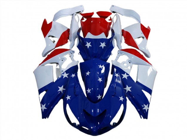 2006-2011 Bandiera Americana ZX14R Carena 2006-2011 Bandiera Americana ZX14R Carena