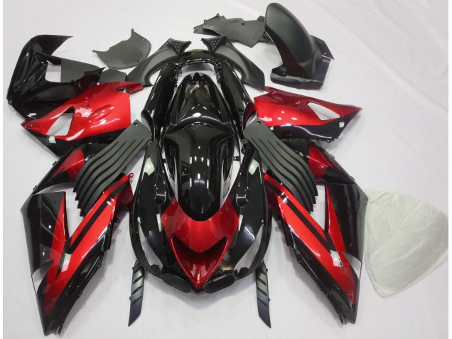 2006-2011 Rosso Lucido & Nero Tinta Unita ZX14R Carena 2006-2011 Rosso Lucido & Nero Tinta Unita ZX14R Carena