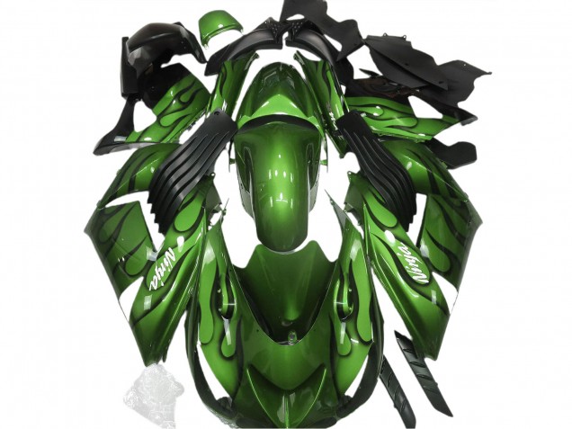 2006-2011 Verde Lucido & Fiamma ZX14R Carena 2006-2011 Verde Lucido & Fiamma ZX14R Carena