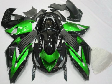 Economici 2006-2011 Verde Lucido & Nero Tinta Unita ZX14R Carena