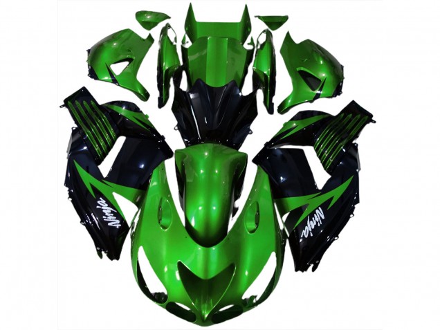 2006-2011 Verde Lucido & Nero ZX14R Carena