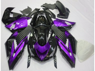 Economici 2006-2011 Viola Lucido & Tinta Unita Nera ZX14R Carena