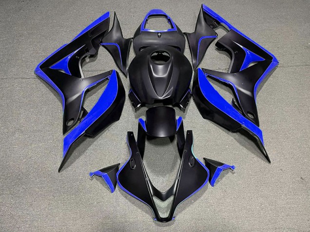 2007-2008 Nero Opaco & Blu CBR600RR Carena 2007-2008 Nero Opaco & Blu CBR600RR Carena