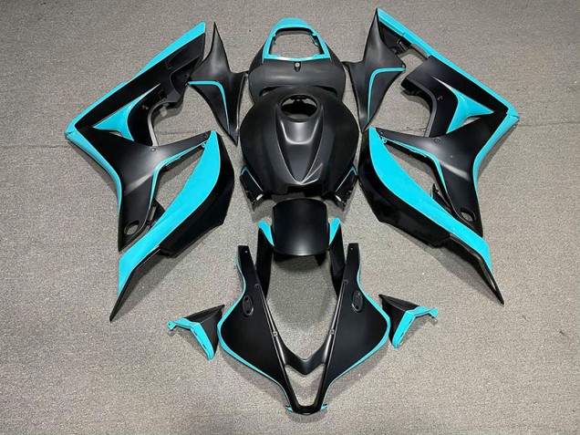 2007-2008 Nero Opaco & Ciano CBR600RR Carena 2007-2008 Nero Opaco & Ciano CBR600RR Carena