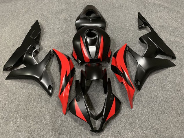 2007-2008 Nero Opaco & Rosso CBR600RR Carena 2007-2008 Nero Opaco & Rosso CBR600RR Carena