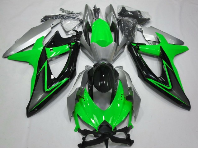 2008-2010 Verde & Argento GSXR 600-750 Carena 2008-2010 Verde & Argento GSXR 600-750 Carena