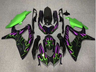 Economici 2008-2010 Verde & Magenta Fiamma GSXR 600-750 Carena