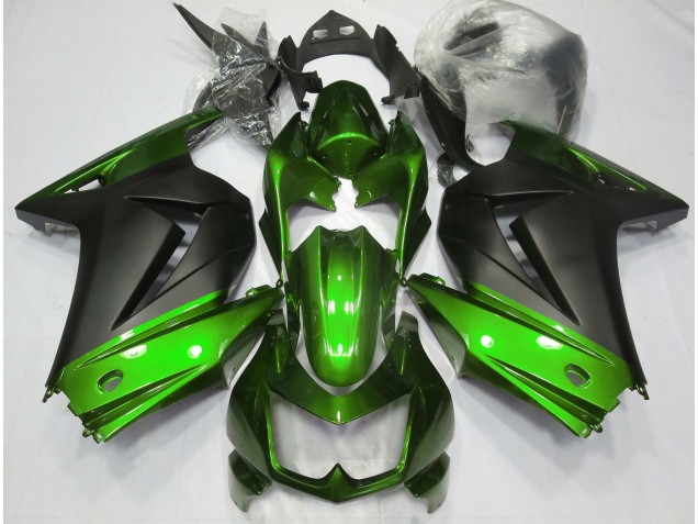 2008-2012 Verde & Nero Opaco Ninja 250 Carena 2008-2012 Verde & Nero Opaco Ninja 250 Carena