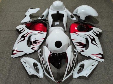 Economici 2008-2020 Bianco Lucido & Rosso Fiamma GSXR 1300 Carena
