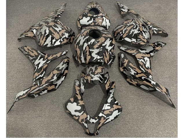 2009-2012 Marrone Chiaro & Argento Camo CBR600RR Carena