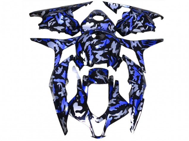 2009-2012 Neve Blu Scuro Camo CBR600RR Carena 2009-2012 Neve Blu Scuro Camo CBR600RR Carena