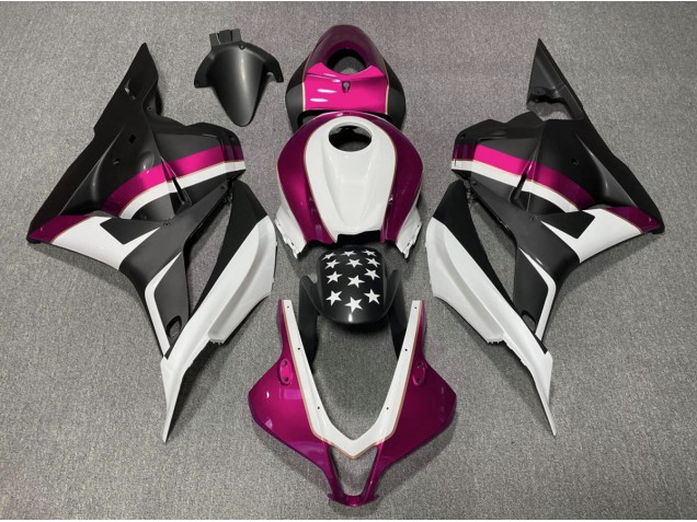 2009-2012 Stella Nera Opaca & Rosa CBR600RR Carena 2009-2012 Stella Nera Opaca & Rosa CBR600RR Carena
