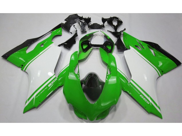 2011-2014 Verde Lucido Bianco & Nero Ducati 1199 Carena 2011-2014 Verde Lucido Bianco & Nero Ducati 1199 Carena