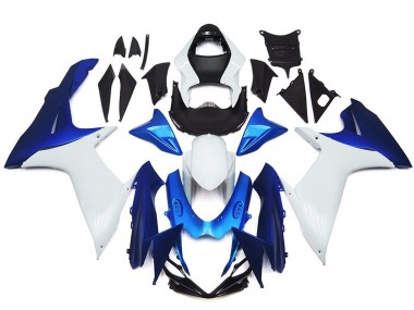 Economici 2011-2024 Kit Stile Semplice Bianco & Blu GSXR 600-750 Carena