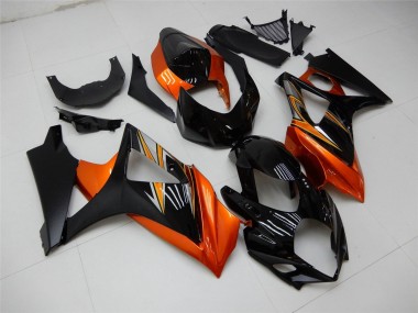 Carena Moto Suzuki GSXR 1000 2007-2008 - Arancia Nero Economici