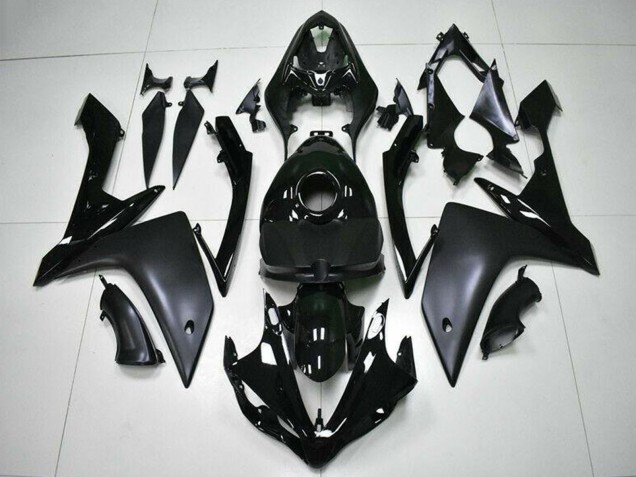 Carena Moto Yamaha YZF R1 2007-2008 - Nero Lucido Nero Opaco