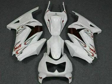 Carena Moto Kawasaki EX250 2008-2012 - Bianco Rosso Economici