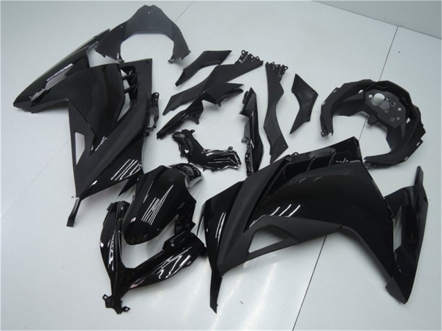 Carena Moto Kawasaki Ninja 300 EX300R 2013-2024 - Nero Lucido Nero Opaco