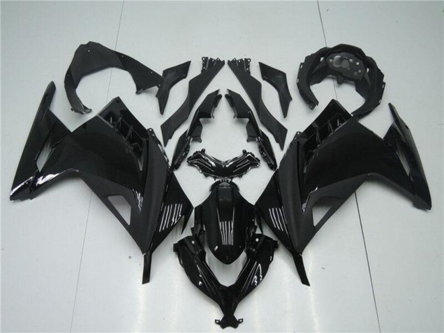 Carena Moto Kawasaki Ninja 300 EX300R 2013-2024 - Nero Lucido Nero Opaco