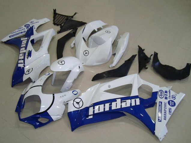 Carena Moto Suzuki GSXR 1000 2007-2008 - Bianco Blu Jordan