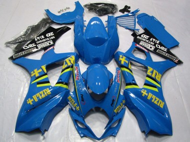 Carena Moto Suzuki GSXR 1000 2007-2008 - Blu Oro Nero Rizla Economici