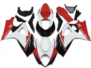 Carena Moto Suzuki GSXR 1000 2007-2008 - Bianco Rosso Nero Economici