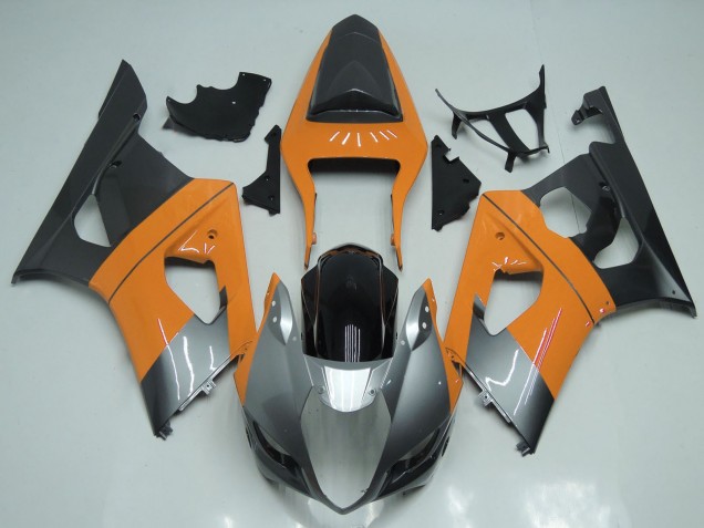 Carena Moto Suzuki GSXR 1000 2003-2004 - Arancia Chiaro Argento Nero