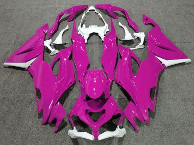Carena Moto Kawasaki ZX6R 2019-2022 - Bianco Rosa Economici