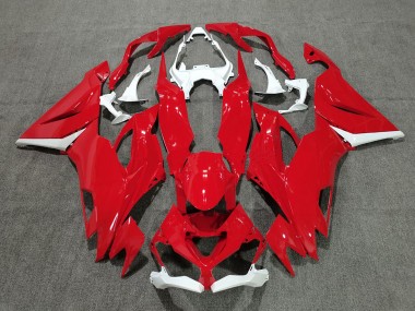 Carena Moto Kawasaki ZX6R 2019-2022 - Bianco Rosso Economici