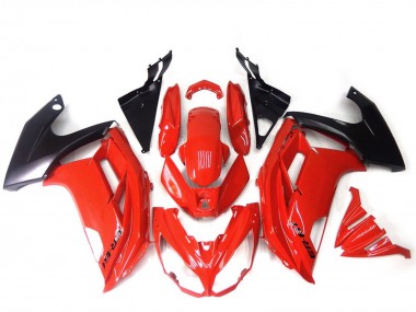 Carena Moto Kawasaki ER6F 2012-2014 - Rosso Nero Lucido Economici