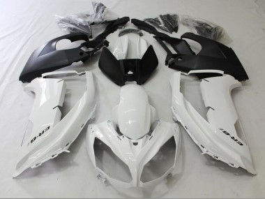 Carena Moto Kawasaki Ninja ER6F 2012-2014 - Lucido Bianco Nero Opaco Economici