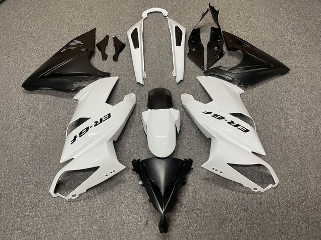 Carena Moto Kawasaki Ninja ER6F 2009-2011 - Bianco Nero Opaco