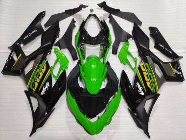 Carena Moto Kawasaki Ninja 400 2018-2024 - Verde Nero Lucido Nero Opaco OEM Stile Economici