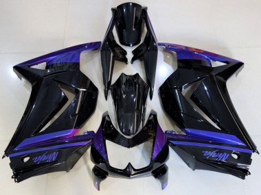 Carena Moto Kawasaki Ninja 250 2008-2012 - Blu Nero Lucido Economici